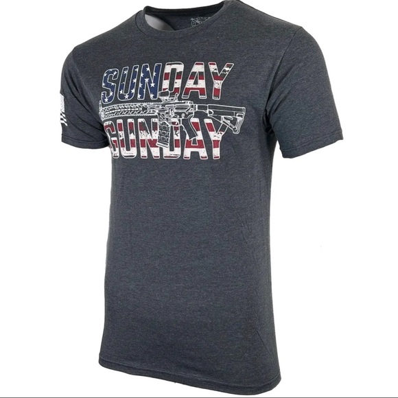 Howitzer Style Men's T-shirt Gunday Military Grunt - Picture 5 of 9